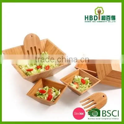 Hot new products for 2016 natural eco-friendly vegetable bamboo salad bowl, wood bamboo salad bowl,kitchen salad bowl wholesale