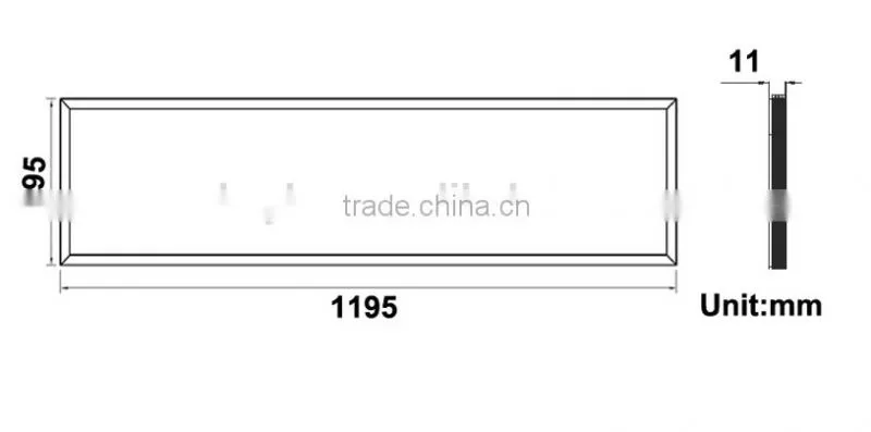 36W 295*1195mm SMD2835 High Bright Green Light Led Panel Board