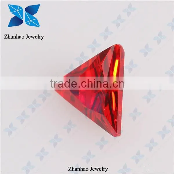 Natural fancy rough uncut rvd synthetic red cz
