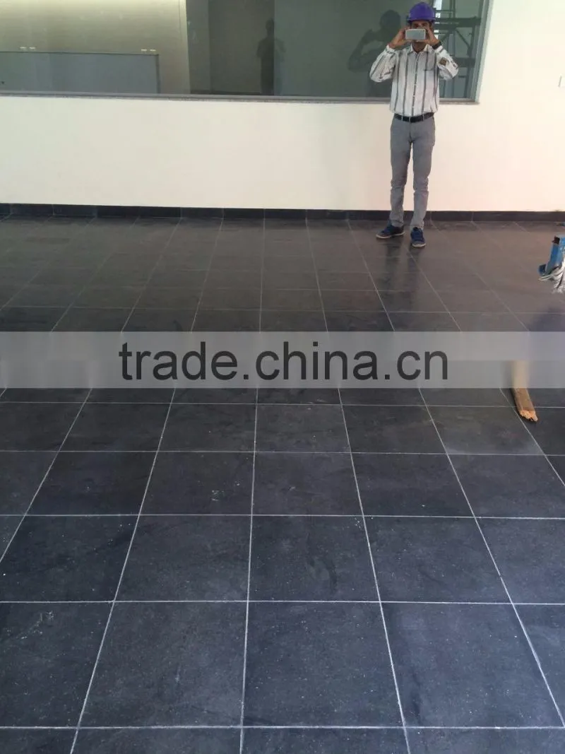 Flamed Black Basalt Tiles