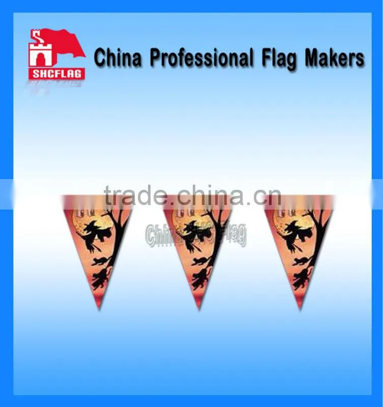 Hanging felt decorative banner triangle flags