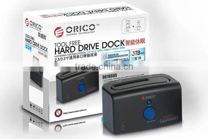 eSATA USB 2.0, 2.5" & 3.5" SATA HDD Docking Station