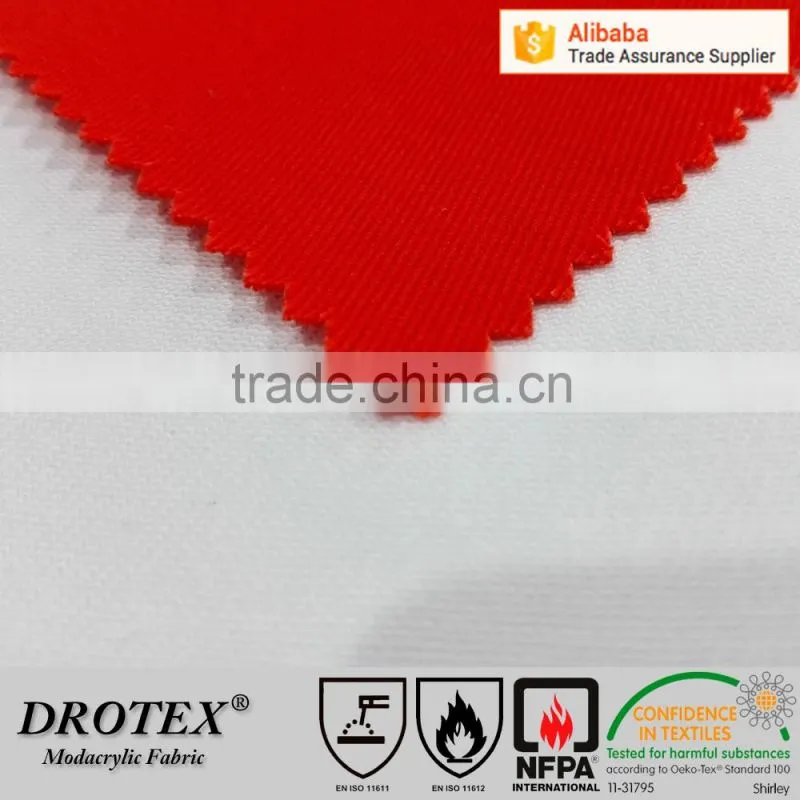 Drotex NFPA2112 wholesale inherently modacrylic cotton blend fabric for petroleum workwear