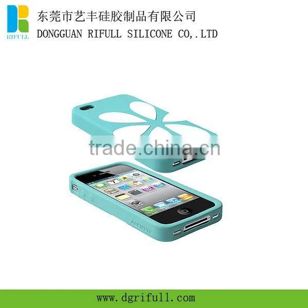 Apple shape silicone case for iphone