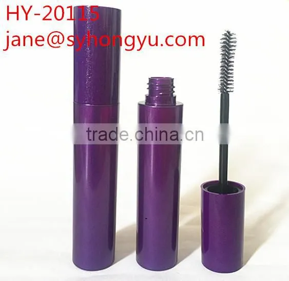 Purple color empty wholesale eyelash tube, plastic mascara tube containers