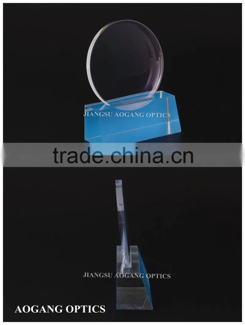 Optical lens manufacturer 1.56 UV400 HMC EMI circle lenses