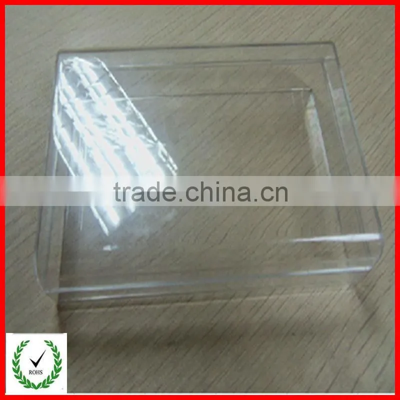 Clear/transparent plastic polystyrene box