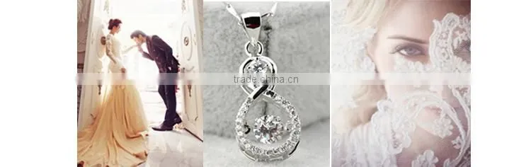 Hot sell cubic zirconia pendant, silver jewelry online Wholesale Made in China