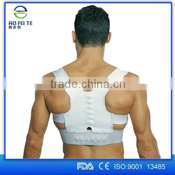 Medical back brace posture support for spinal decompression