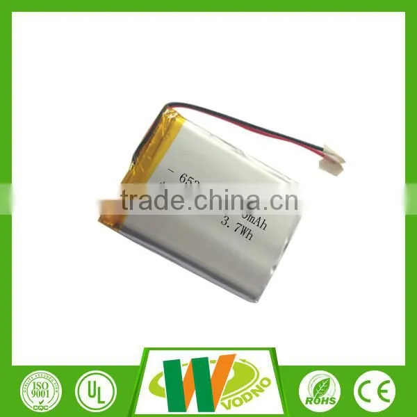 505060 1500mAh polymer lithium battery, 3.7v lithium polymer battery with BMS