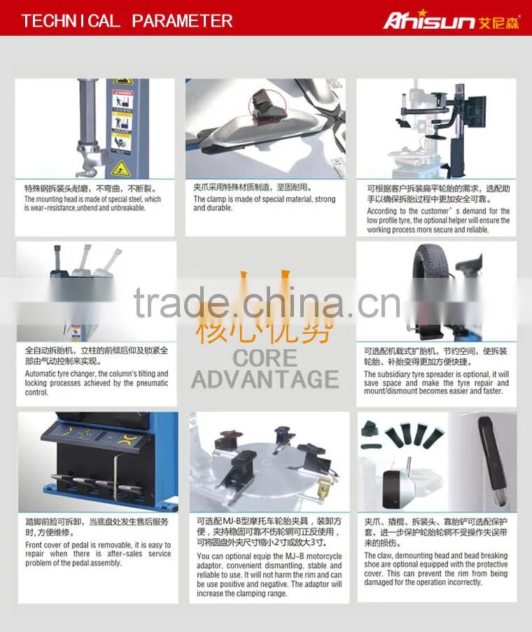automatic tire changer for sale with CE