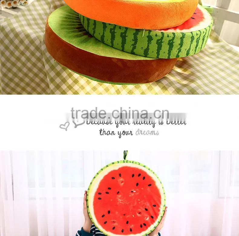 Creative 3D fruit cushion for leaning on decorative throw pillow ,plush toys