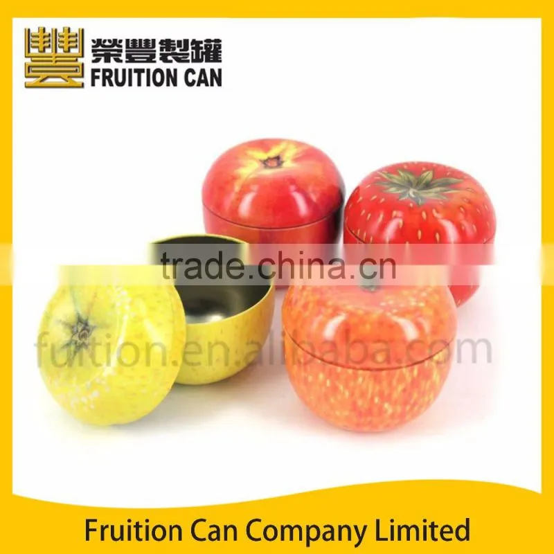 Small Round Fruit Premium Candle Tin Can