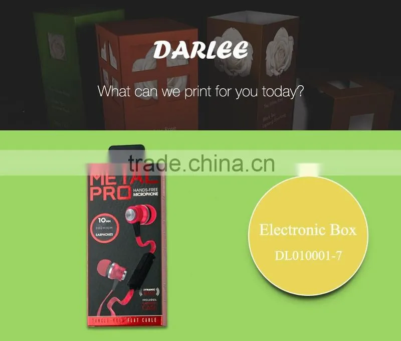 Guangdong supplier high end custom packaging for earbuds