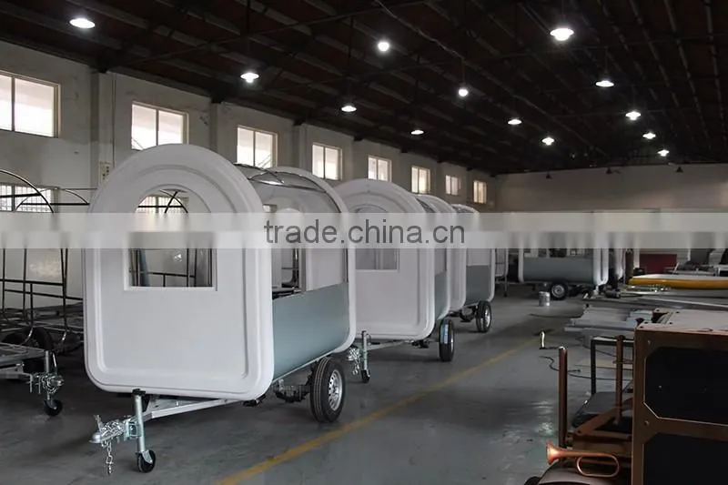 churros pastry hot dog food kiosk food trailer / china made coffee cart trailer & truck van cart / guava salad food trailer