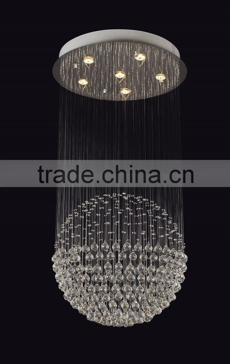 2015 trade assurace suppliers hot sale modern GU10 hanging crystal ceiling lamp