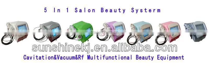 2016 Hot 5 treatment handles ultrasonic cavitation weight loss machine