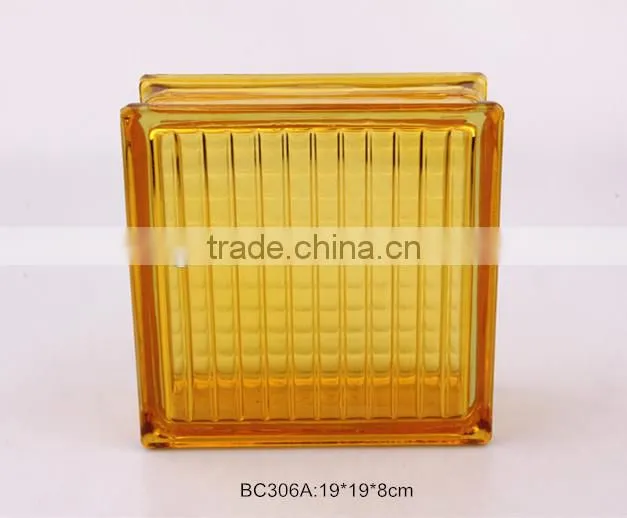 2014 new glass brick sprayed color used for home decration