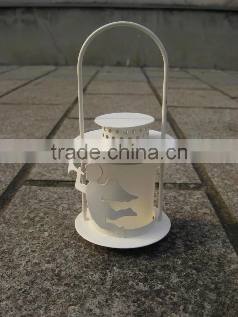 outdoor hanging antique vintage white lantern for candle