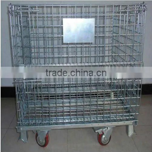 Folding Industrial Cargo Storage Cage