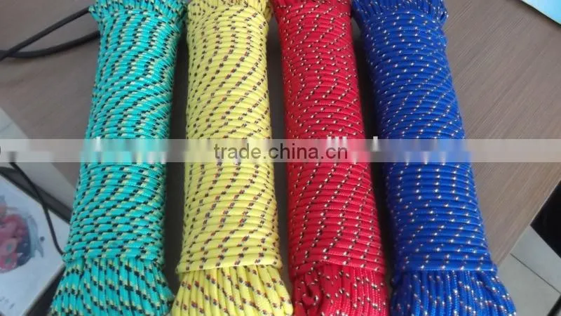 Diamond Braid Polypropylene Rope, 5/8 by 100 Feet, Assorted Colors
