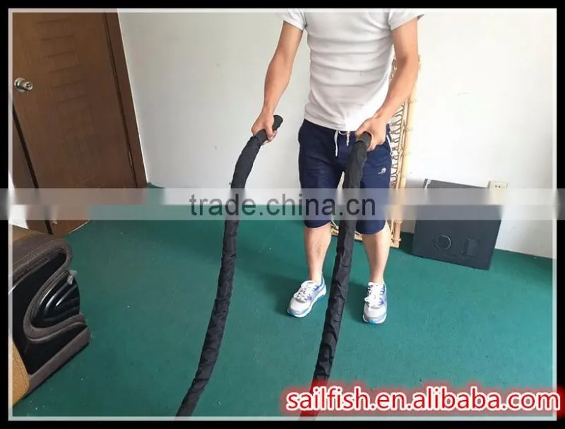 crossfit gym training poly dacron exercise battle rope