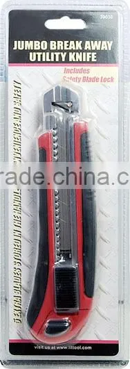 20*4 cm jumbo break away utility knife with 25mm bkade,cutter knife