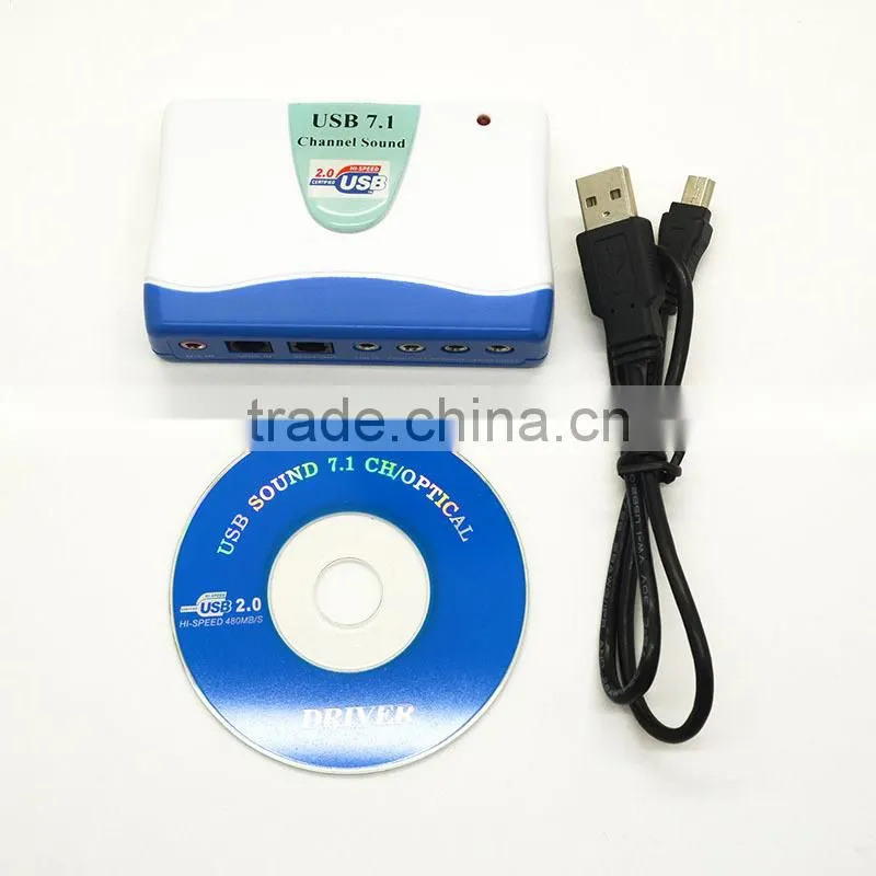 USB 7 1 channel audio input sound cards usb