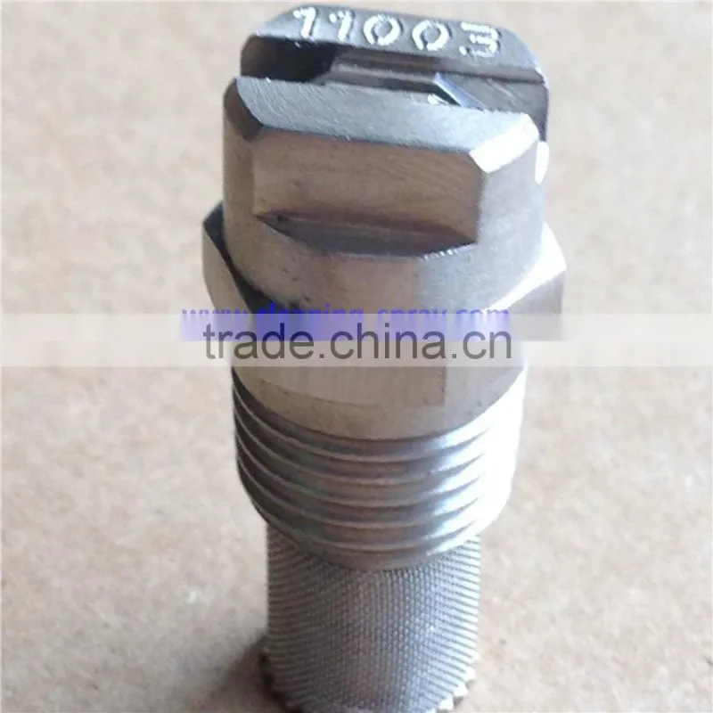 11003 1/4" Vee jet flat spray nozzle with filter