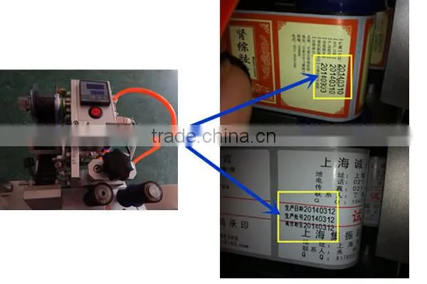 CX-BYT semi automatic round plastic glass bottle labeling machine