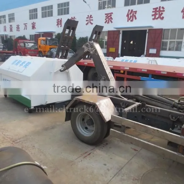 4*2 CHANGAN 3m3 Hook Lift Trash Truck for sale