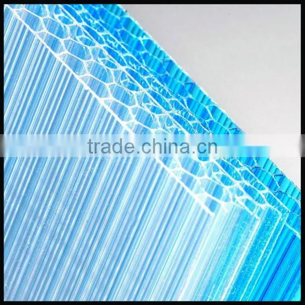 Beautiful polycarbonate honeycomb pc sheet construction material UV protection