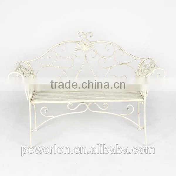 KD Garden Bench Antique Cream Fantastic