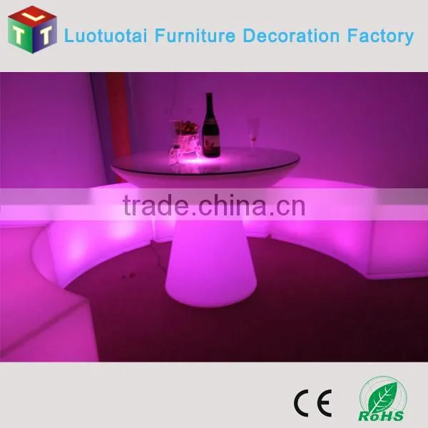 illuminated remote control battery operate led bar stool