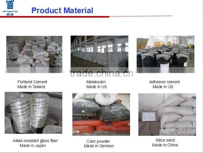 GFRC/GRC wall cladding, fiberglass wall decorative panel