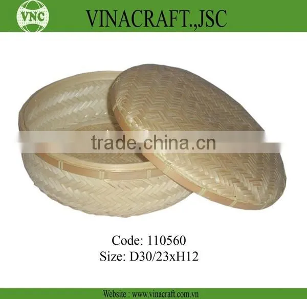 Decorative bamboo box set of 2