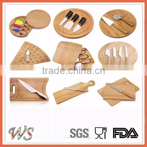eco oak wood cheese knife tool set