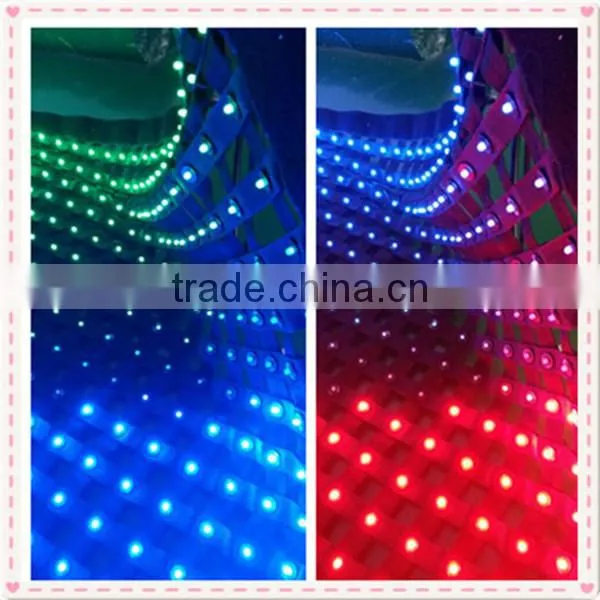 2015 hot sell high brightness led grid curtain / led mesh crtain /curtain led dmx