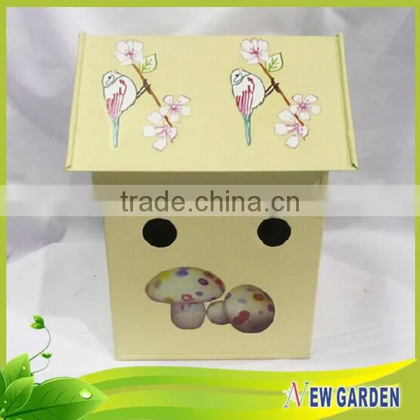 Customized Designed House Shape With Cover Small Decorative Flower Pots