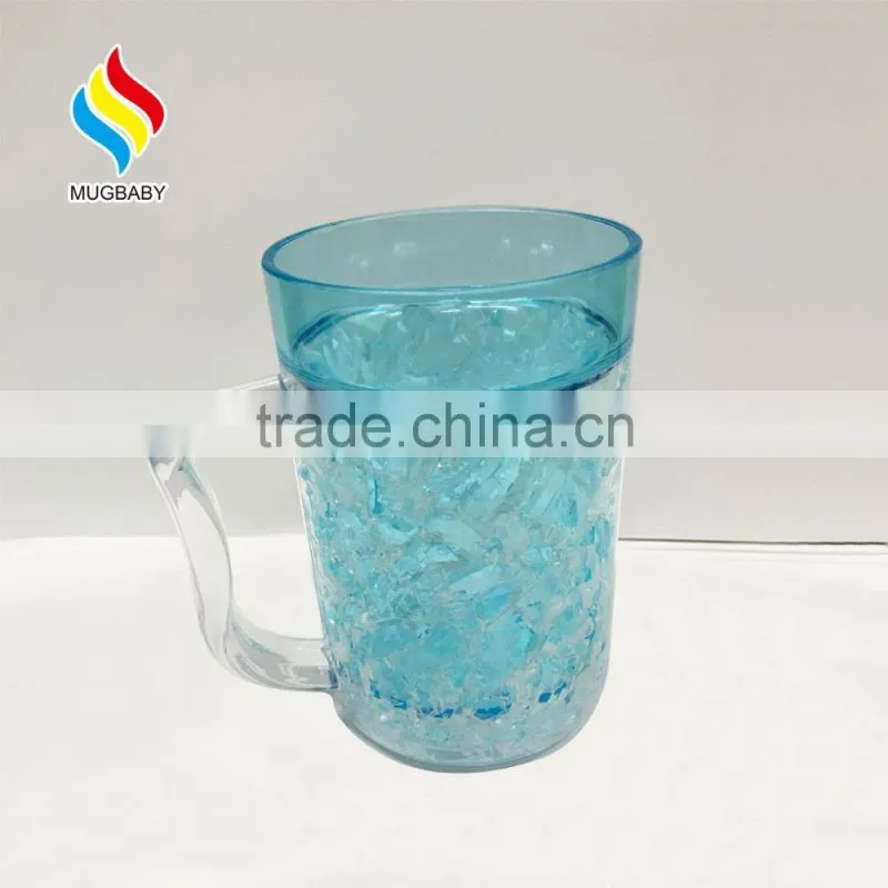 hot sale plastic ice beer mug with customer design