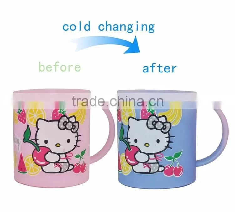 hot sale PS plastic 11oz kids mugs with names for gift