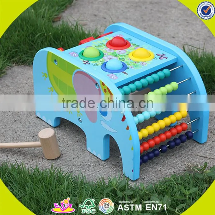 Wholesale wonderful baby wooden blocks box toy educational wooden blocks box toy W12D002