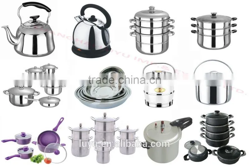 4pcs pressed aluminum nonstick sauce pot set
