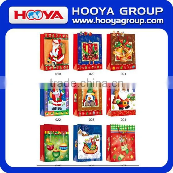 High Quality Decorative Christmas Gift Bag Customized Paper Gift Bag