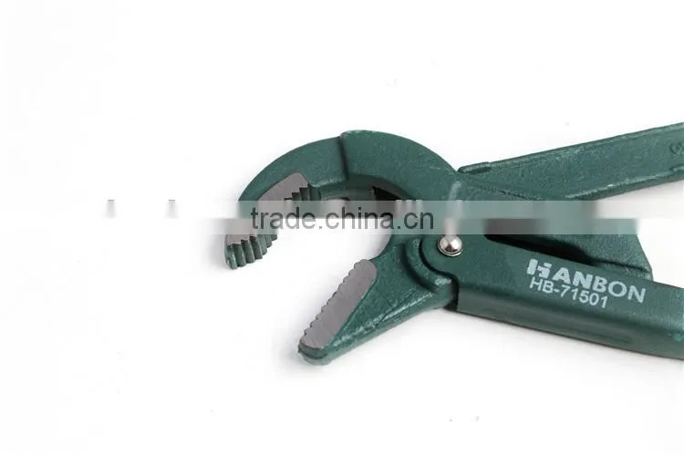 HANBON Heavy-Duty Bent Nose Pipe Wrench
