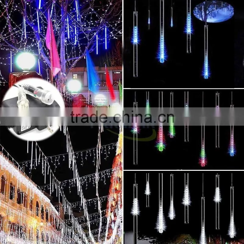 2016 new arrival Meteor Shower Rain Tubes Outdoor LED Meteor Tube Christmas Lights Holiday string Light for New Year Decoration