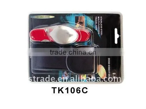 2014 Picnic multi pocket stainless steel barbecue tool set outdoor tableware ( TK8003)