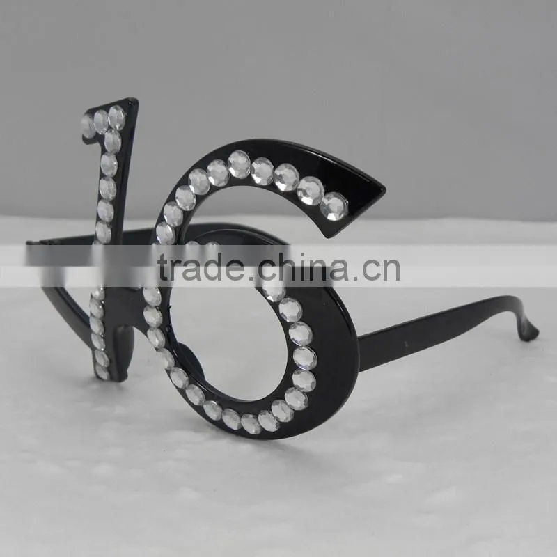 Plastic Number Shaped Eyeglasses