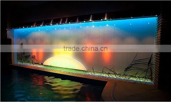New sale , Home, garden, Square , Outdoor mini colorful LED natural stone waterfall fountain
