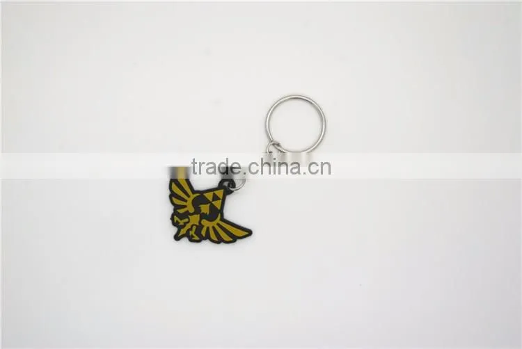 2017 Wholesale custom cartoon 3D soft PVC keyring engrave mold silicone keychains